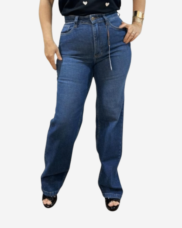 Calça Feminina Wide Leg Cintura Alta