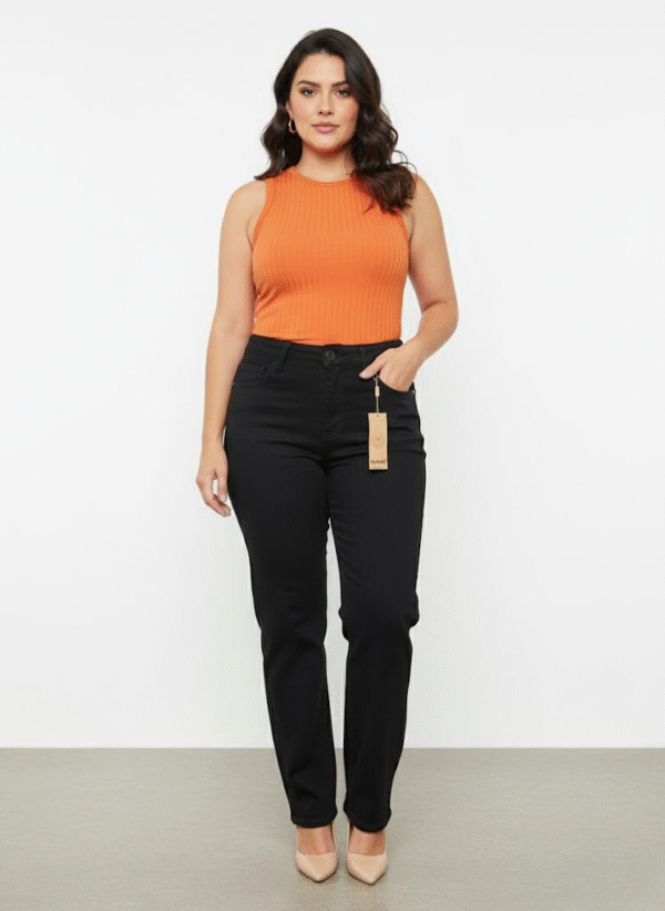 Calça Feminina Wide Leg Cintura Alta