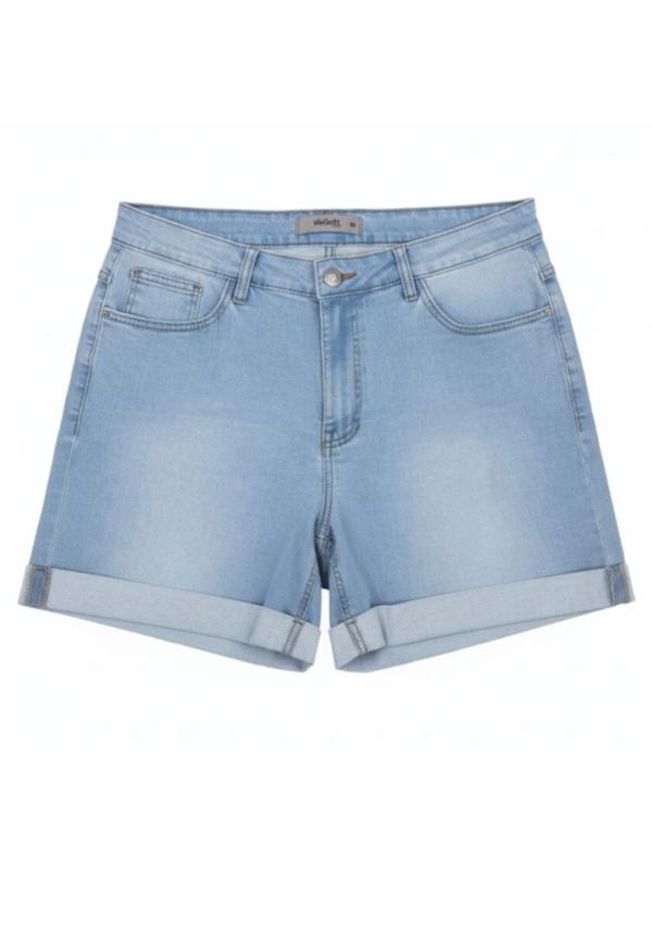 Bermuda Feminina Plus Size Básica Via Gráfit