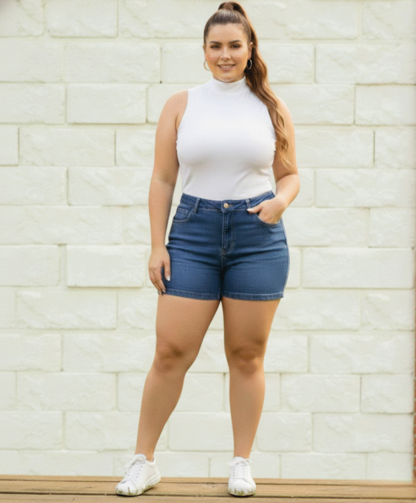 Bermuda Feminina New Alto Via Gráfit