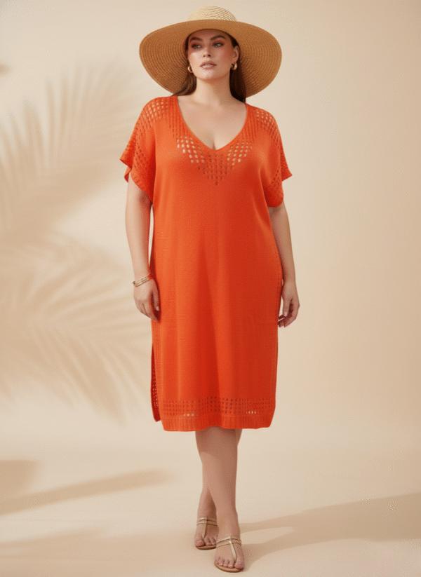 Saída de Praia Feminina Tricô