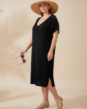 Saída de Praia Feminina Tricô